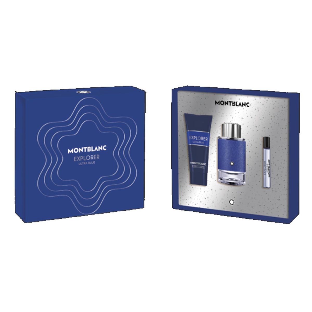 Montblanc Explorer Blue Eau De Parfum Pour Homme 100ml Spray Balsamo After Shave 150ml Miniatura 4 5ml - Nutra Best Europe