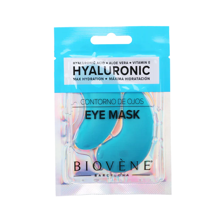Hyaluronic acid eye mask with aloe vera and vitamin E 1 pair - Nutra Best Europe