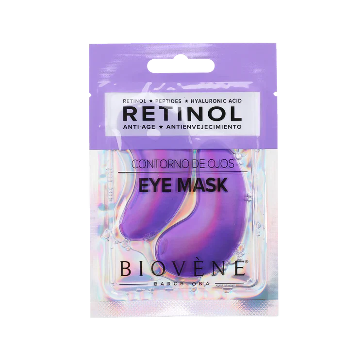 Retinol eye mask with peptides and hyaluronic acid for rejuvenation 1 pair - Nutra Best Europe