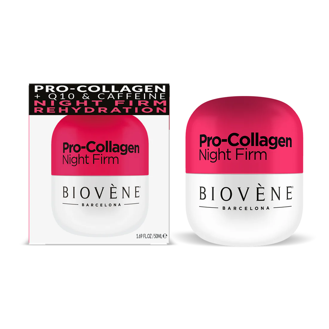 PRO-COLLAGEN Night cream with collagen for restoration and smoothing - 50 ml - Nutra Best Europe