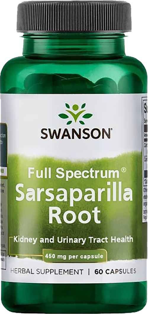 Sarsaparilla Root 450 mg - 60 capsules - Nutra Best Europe