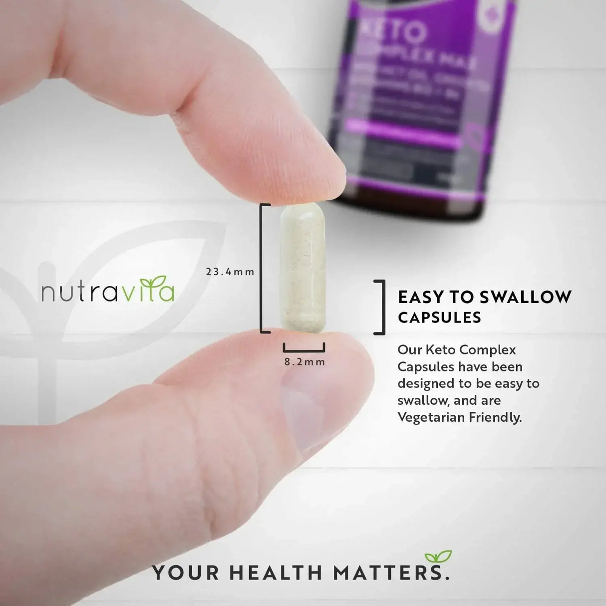 Keto Complex Max /120 capsules, 60 doses/ Nutravita - Nutra Best Europe