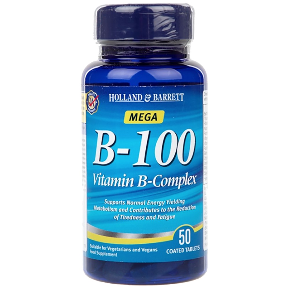 Mega B-100 / Vitamin B-Complex 50 caplets - Nutra Best Europe