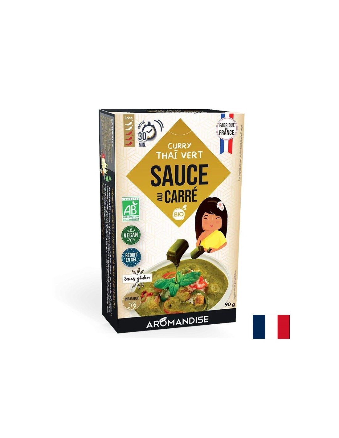 Fűszeres húsleves kockák – Thai curry szósz, 90 g