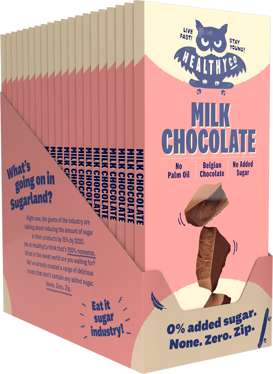 HealthyCo milk chocolate 100 grams - no added sugar and no palm oil - Nutra Best Europe