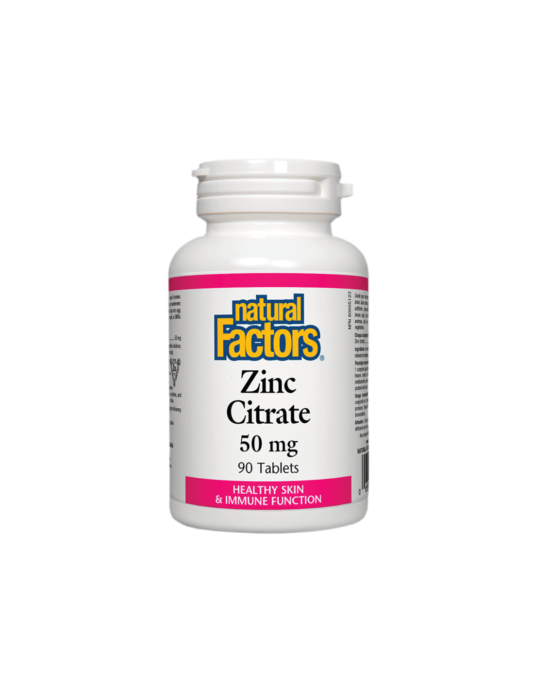Zinc Citrate / Zinc (citrate) 50 mg x 90 tablets Natural Factors - Nutra Best Europe