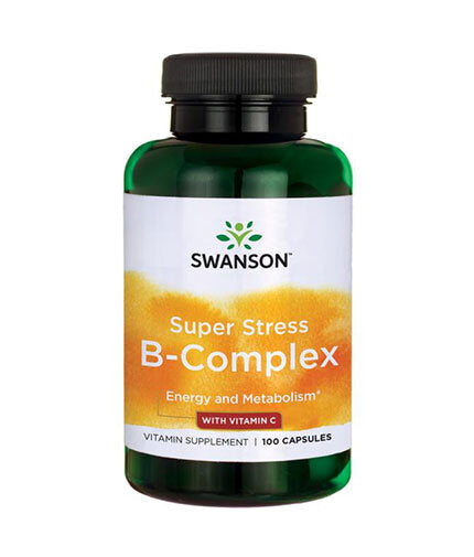 Super Stress Vitamin B-Complex with Vitamin C - 100 capsules - Nutra Best Europe