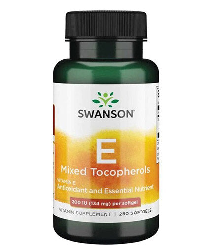 Vitamin E 200 IU - Mixed Tocopherols - 250 capsules - Nutra Best Europe