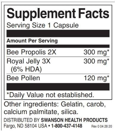 Royal Jelly Propolis Complex 300 mg - 60 capsules - Nutra Best Europe