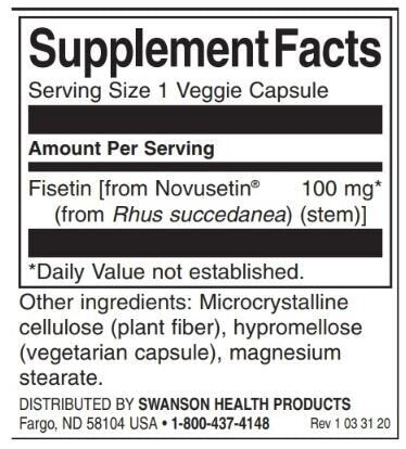 Fisetin Novusetin 100 mg - 30 capsules - Nutra Best Europe