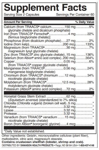 Albion Multi-Mineral With Iron - 120 capsules - Nutra Best Europe