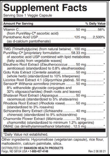 Adrenal Essentials / 60 Vcaps - Nutra Best Europe
