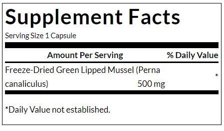 Green Lipped Mussel 500 mg / 60 Caps - 0 - Nutra Best Europe