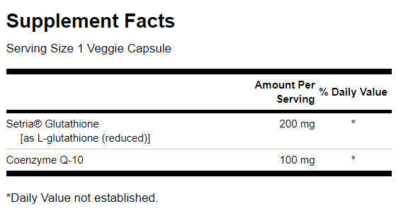 L-Glutathione with CoQ10 300 mg - 30 capsules - Nutra Best Europe