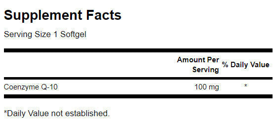 CoQ10 100 mg - 50 Gel capsules - Nutra Best Europe