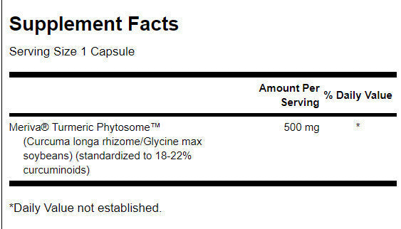 Turmeric Phytosome with Meriva 500 mg - 60 capsules - Nutra Best Europe