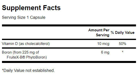 Vitamin D and Boron - 60 capsules - Nutra Best Europe