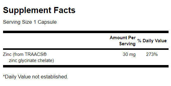 Albion Chelated Zinc 30mg. / 90 Caps - 0 - Nutra Best Europe