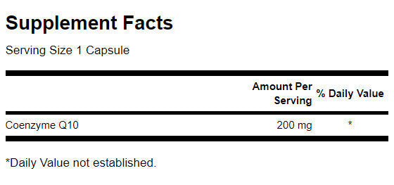 CoQ10 200 mg - 30 capsules - Nutra Best Europe