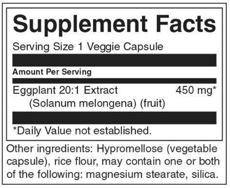 Eggplant Extract 20:1 450 mg - 30 capsules - Nutra Best Europe