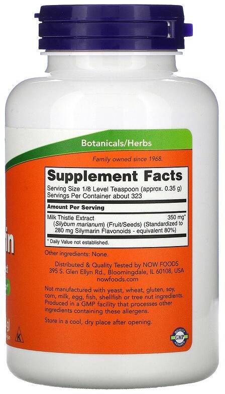 Silymarin Milk Thistle Extract / Powder - 113 grams - Nutra Best Europe