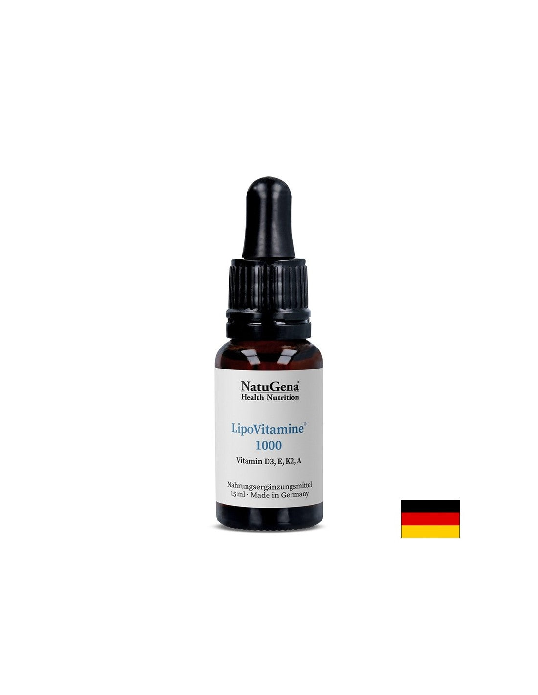 Liposzomális A, D3, E, K2 vitaminok - nagy felszívódású - LipoVitamine® 1000, 15 ml csepp, ~ 525 adag
