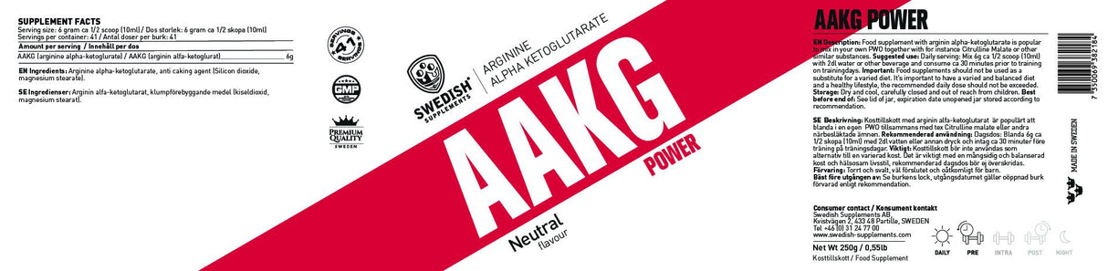 AAKG - 250 grams - Nutra Best Europe