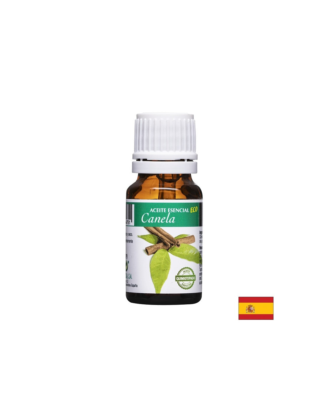Bio fahéj illóolaj - vércukorszint szabályozás - Aceite Esencial Eco Canela, 10 ml