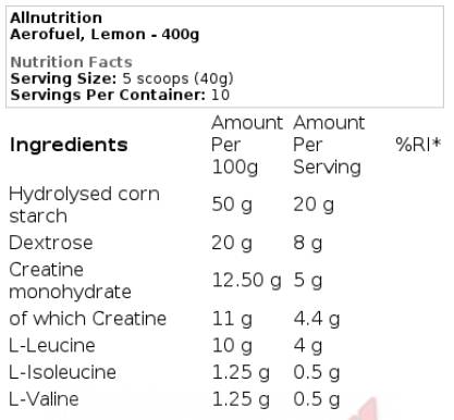 Aerofuel Intra Boost - 400 gramm