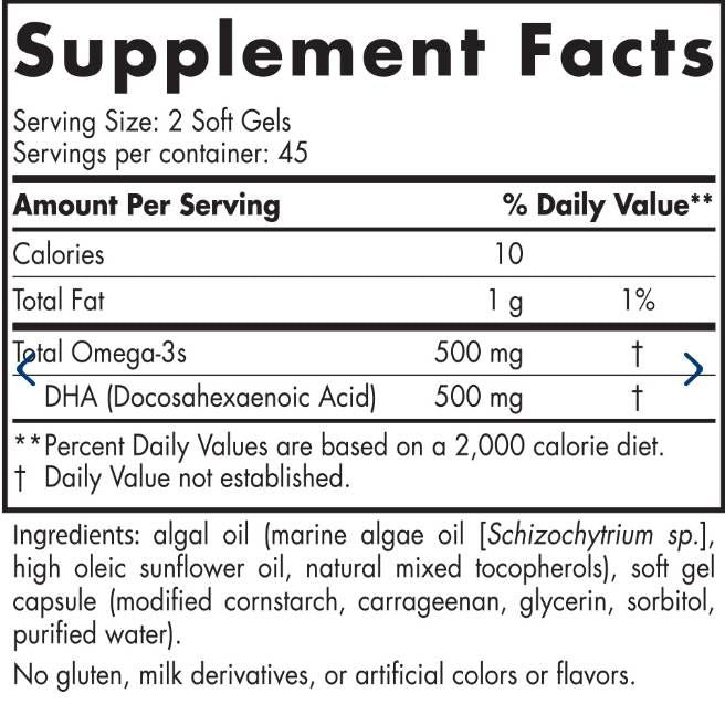 Alga DHA 500 mg - 60 gél kapszula