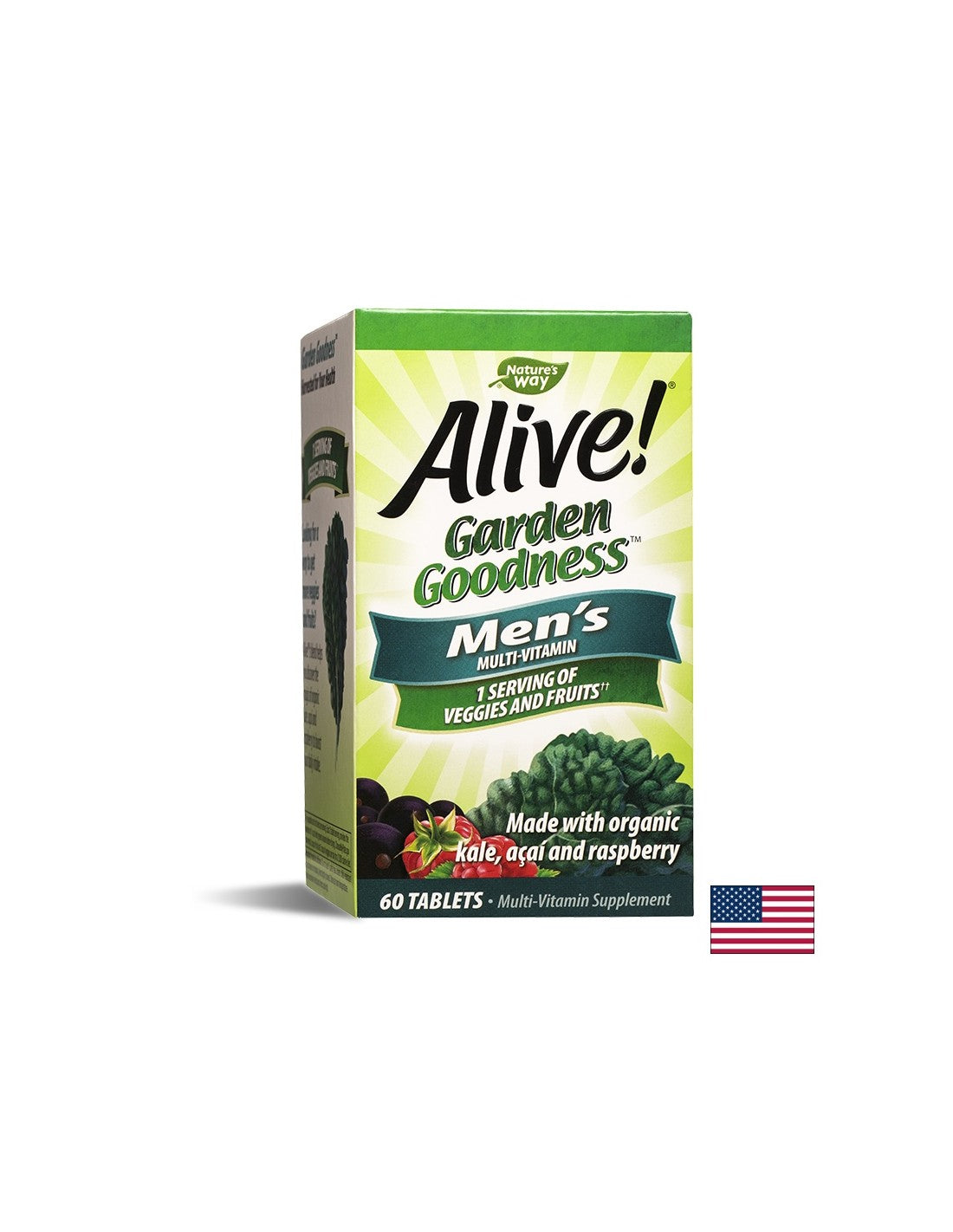 <tc>Alive</tc>! Garden Goodness Férfi Multivitamin - 60 Tabletta