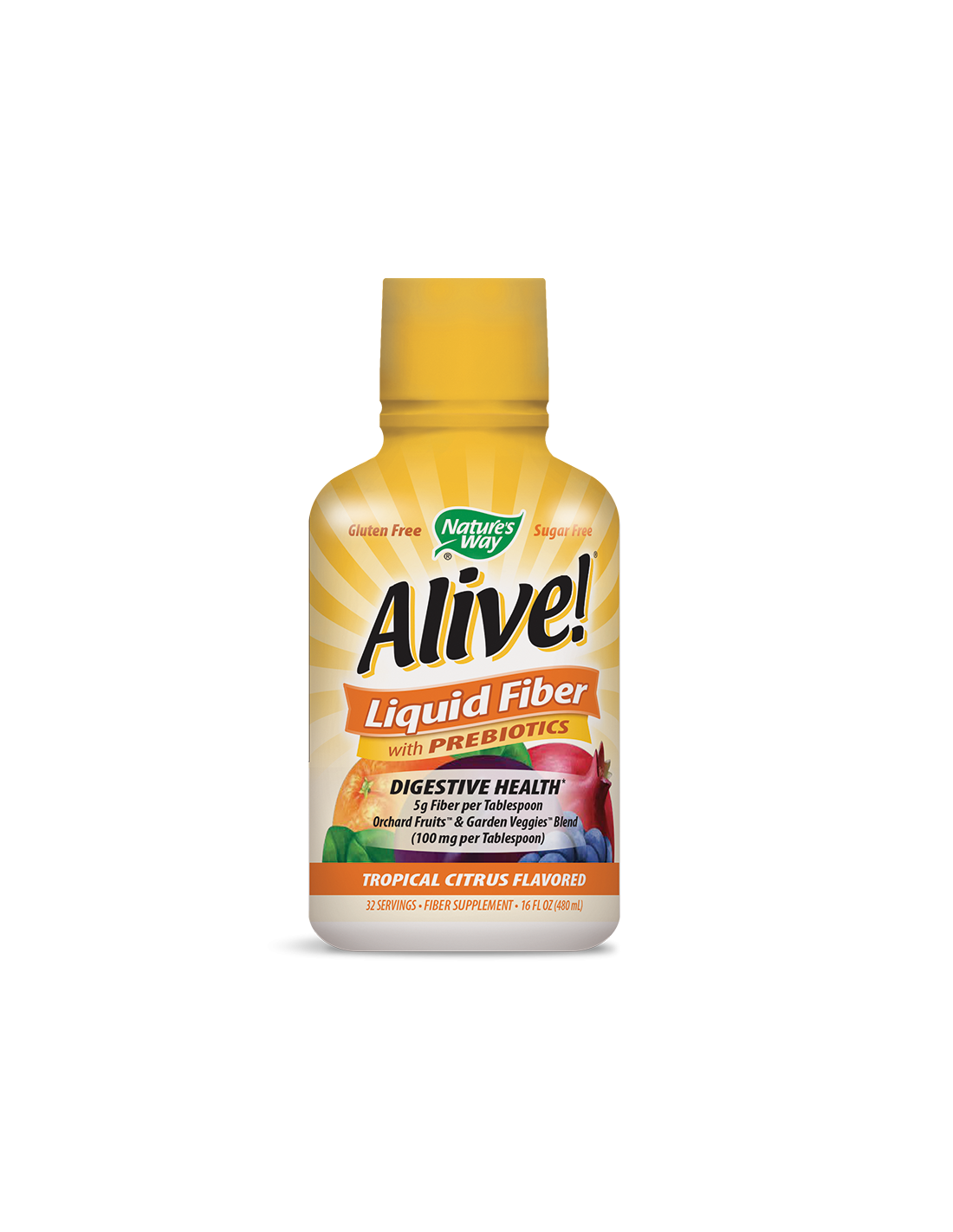 Folyékony rost prebiotikumokkal <tc>Alive</tc> - <tc>Alive</tc>Folyékony rost prebiotikumokkal, 480 ml, 32 adag (citrus ízű)