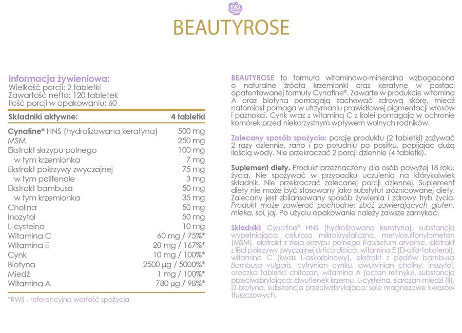 AllDeynn | Beautyrose - 120 tabletta