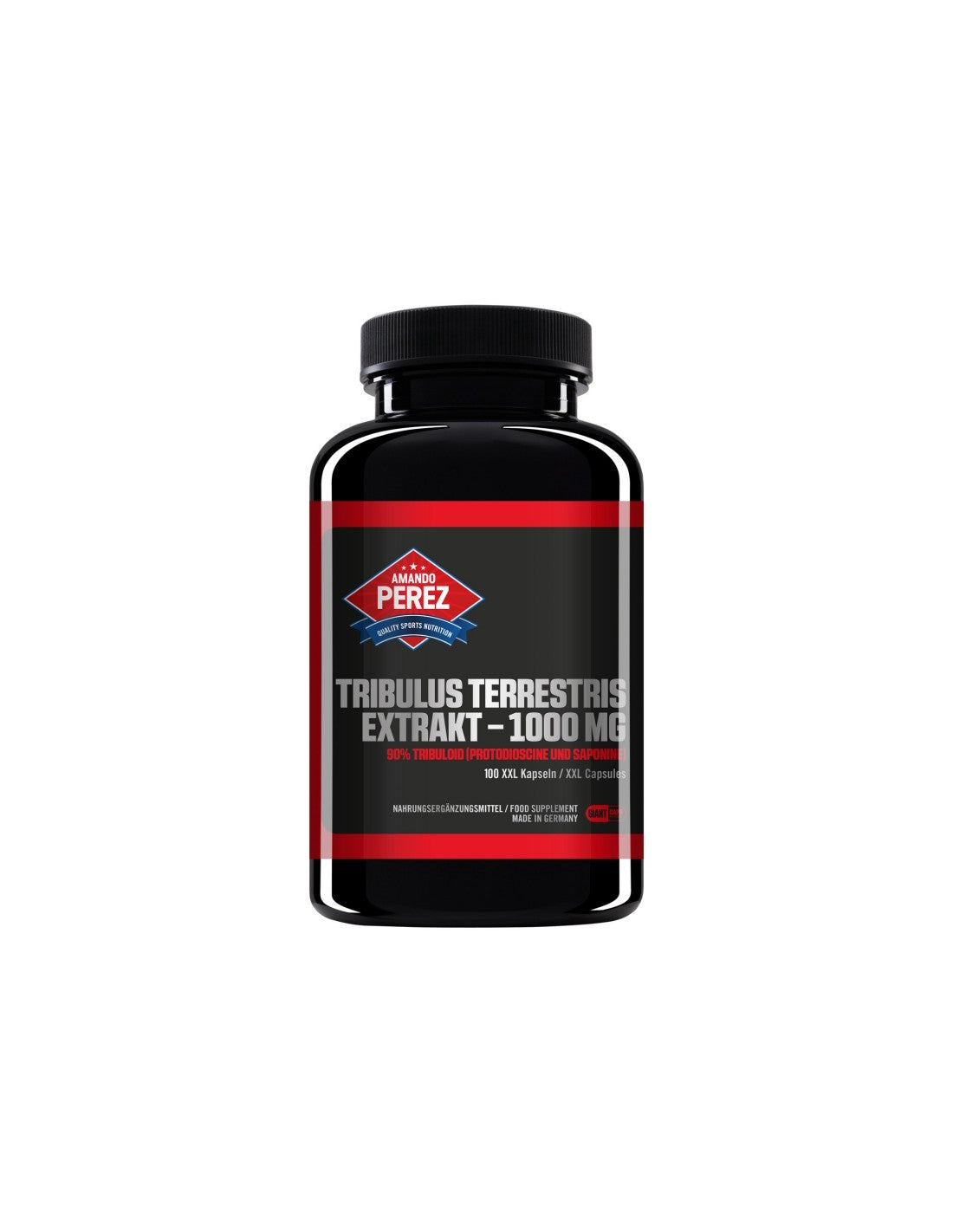 Amando Perez® Tribulus Terrestris kivonat - Tribulus Terrestris (nagymama foga) 1000 mg, 90% Tribuloid, 100 XXL kapszula <tc>Vitabay</tc>