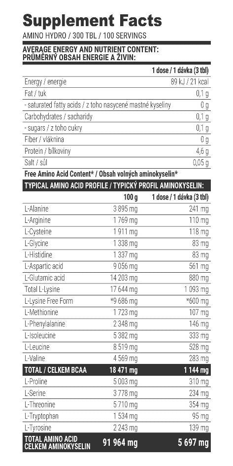 Amino Hydro 4000 mg - 300 tabletta