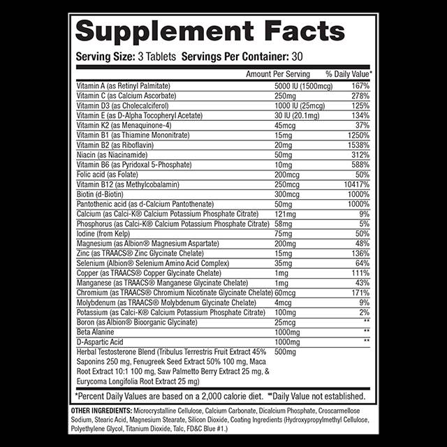 Anavite XT | Xtreme Test Formula + Multivitamins - 90 Tablets - Nutra Best Europe