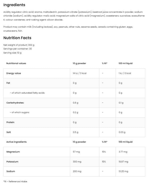 Aqua Kick/Advanced Hydration - Elektrolit - 300 gramm