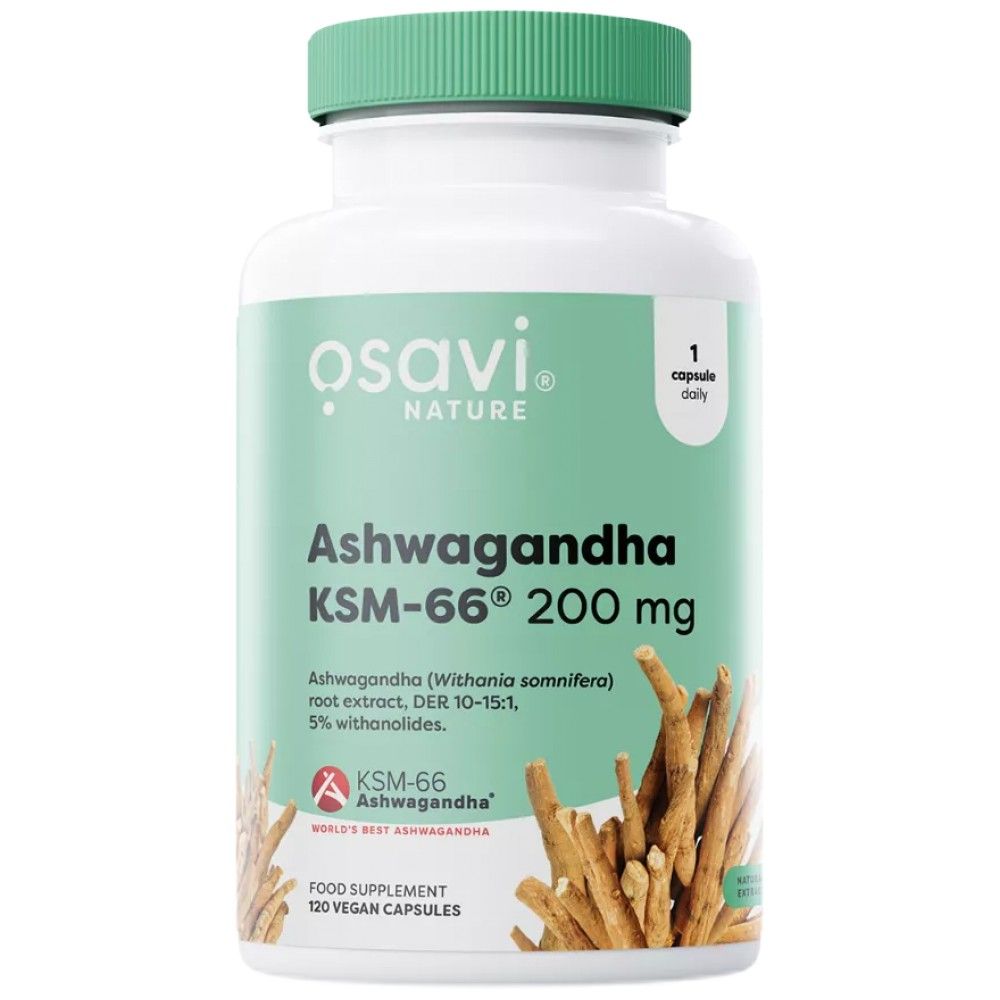Ashwagandha KSM-66® 200 mg - 120 kapszula