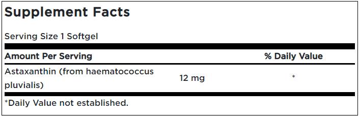 Asztaxantin 12 mg - 30 gél kapszula