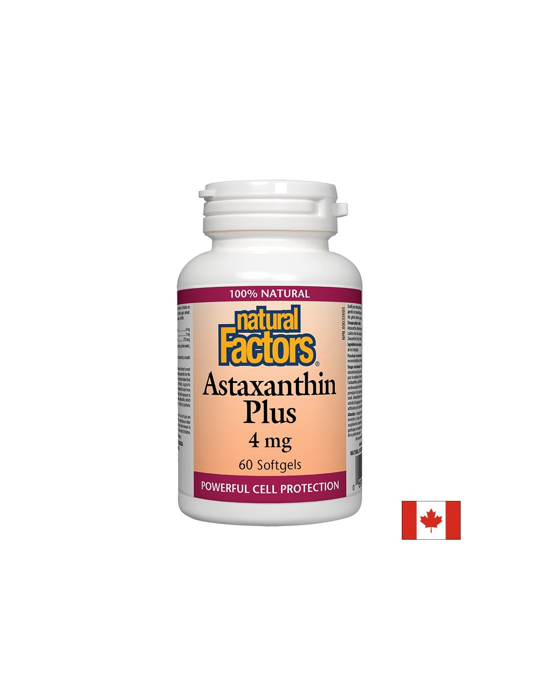 Asztaxantin Plusz/ Asztaxantin + Lutein és Zeaxantin 4 mg x 60 lágyzselatin kapszula <tc>Natural Factors</tc>