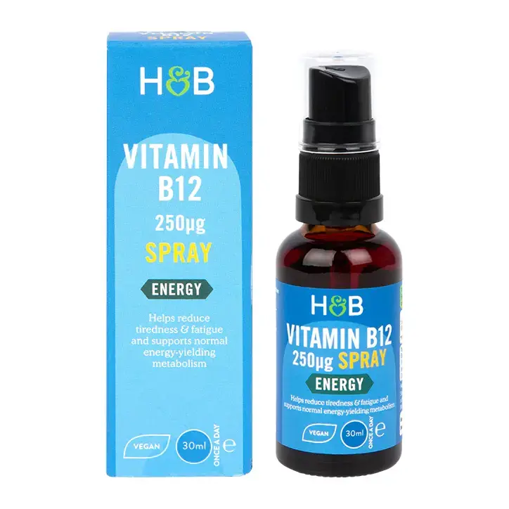 B12-vitamin (metilkobalamin) szájspray (B12-vitamin energiaspray) 250 µg 30 ml HOLLAND & BARRETT