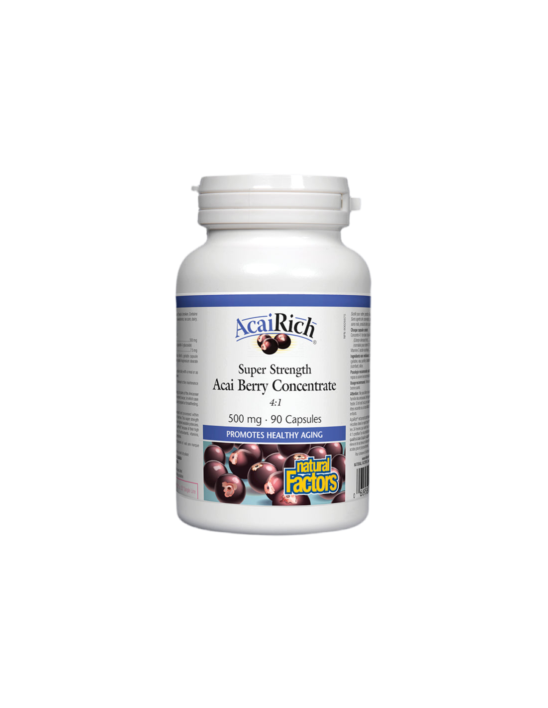 Acai Berry Concentrate 4:1 500 mg - 90 capsules - Nutra Best Europe