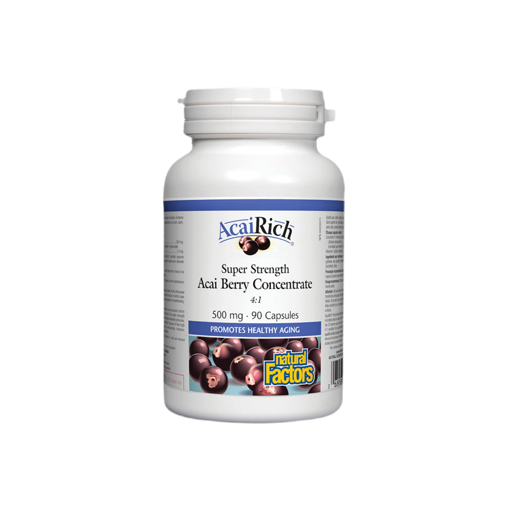 Acai Berry Concentrate 4:1 500 mg - 90 capsules - Nutra Best Europe