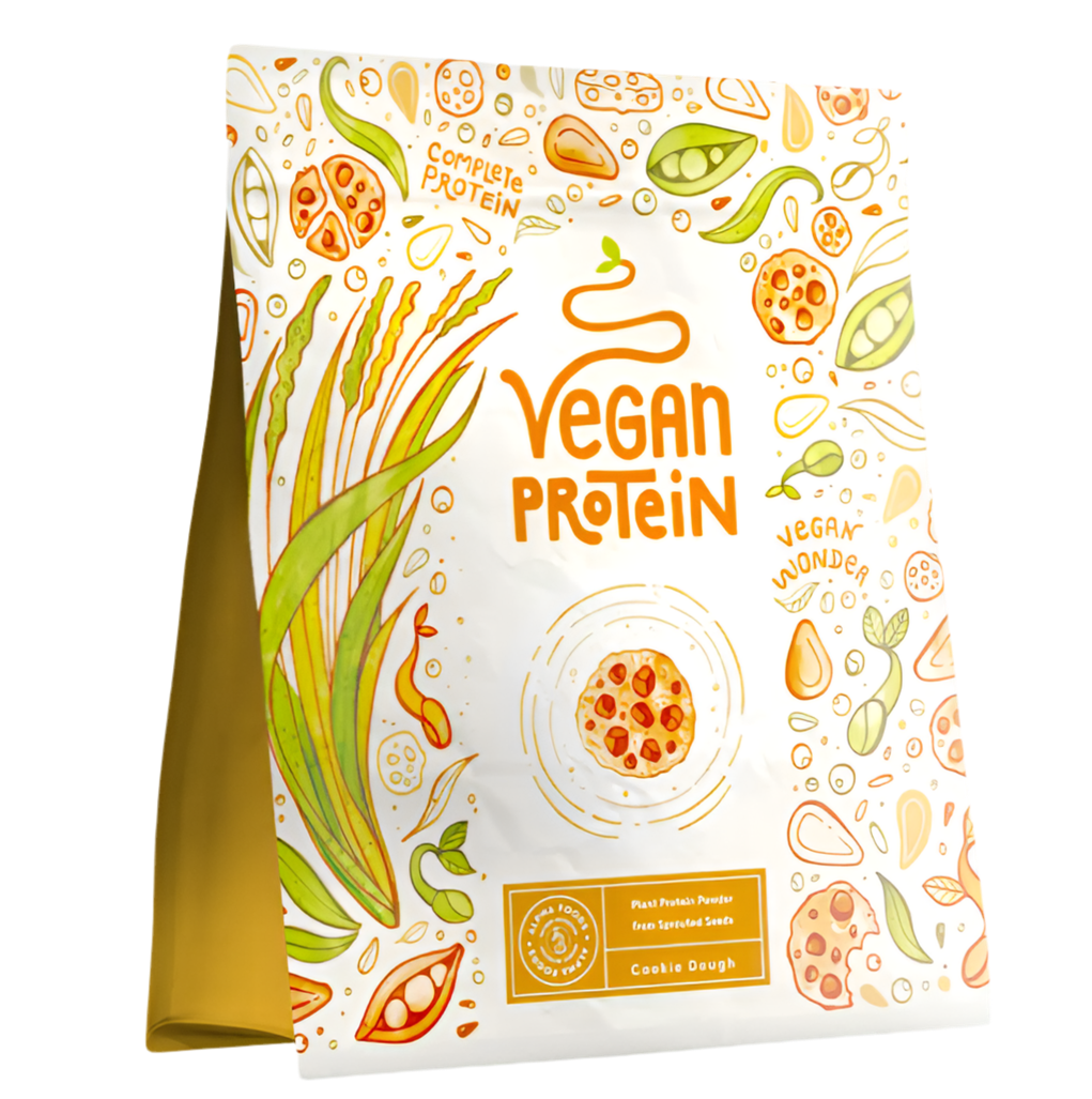 Vegan Protein (Biscuit) + Bromelain - 600 g - Nutra Best Europe