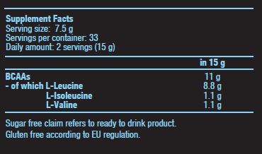 BCAA 8:1:1 nulla - 0,250 kg
