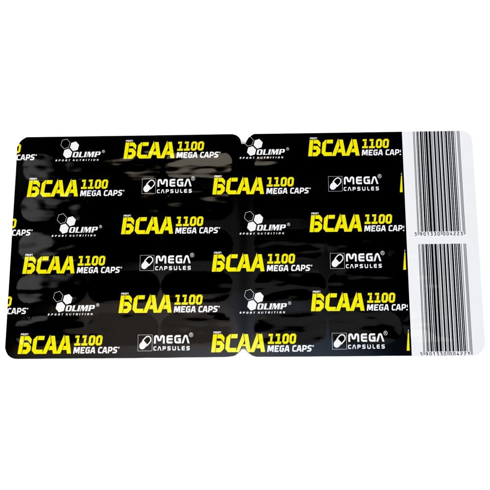 BCAA Mega Caps 1100 - 30 kapszula