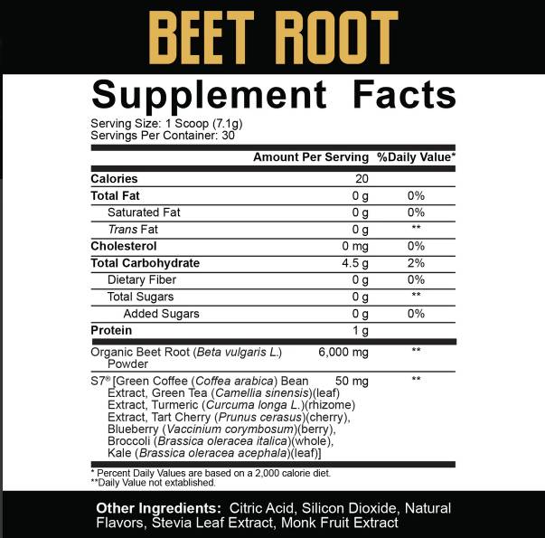 Beet Root Powder - 213 grams - Nutra Best Europe