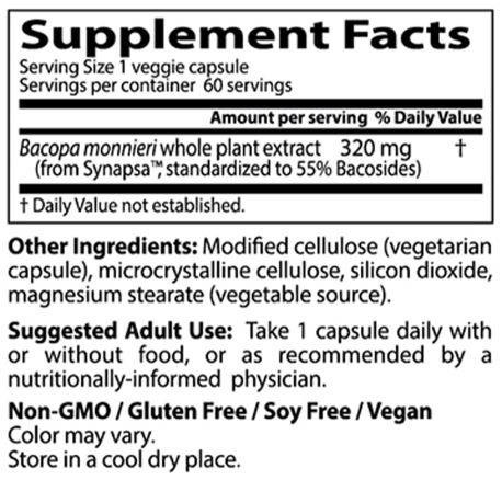 Bacopa Synapsával 320 mg - 60 kapszula