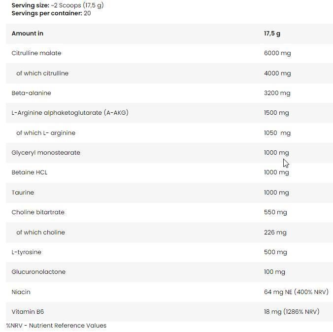 <tc>BAD ASS</tc> PUMP Stimulusmentes Formula - 17,5 gramm