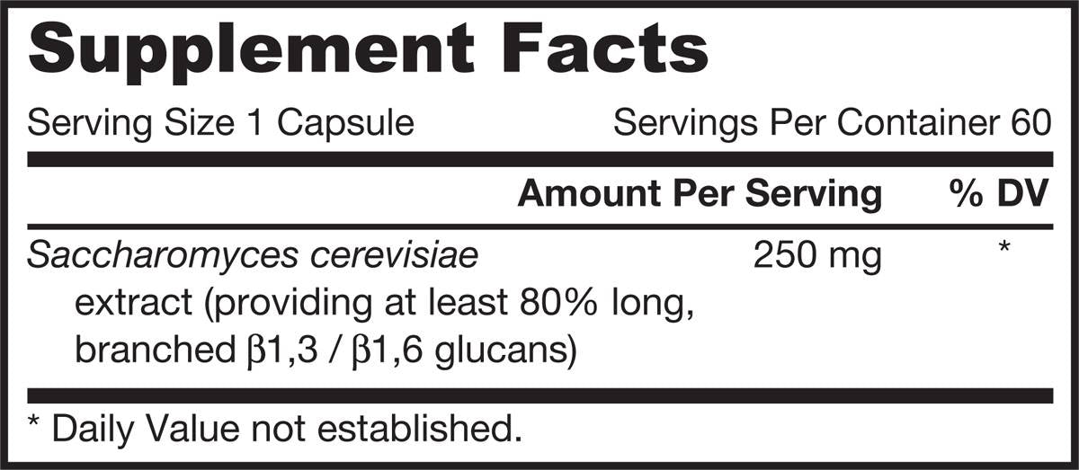 Béta-glükán 250 mg - 60 kapszula